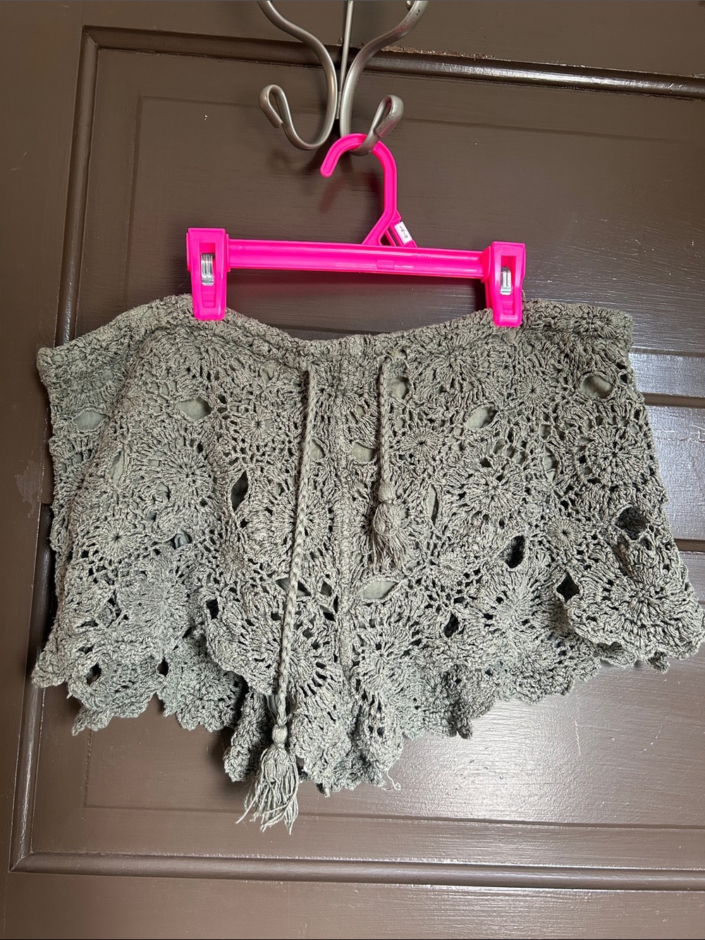 Sea Gypsies Crochet Lace Shorts; medium